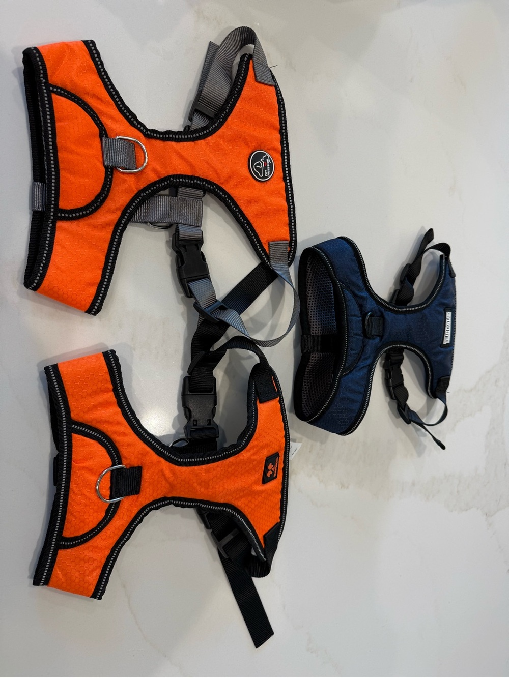 Lot of 3 L Dog Harnesses